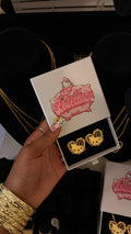 hk rope heart earrings  image 0
