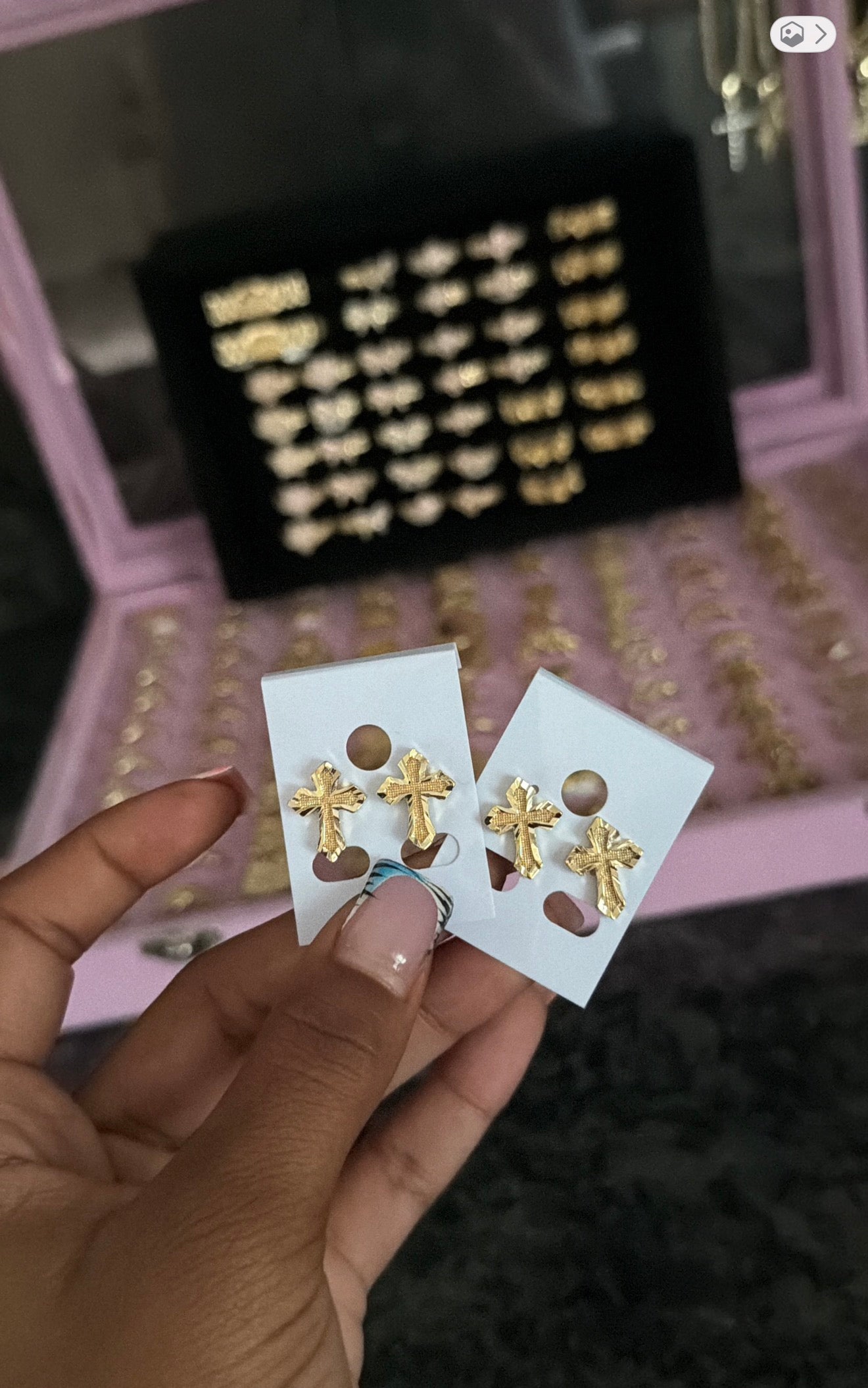 cross studs  image 0