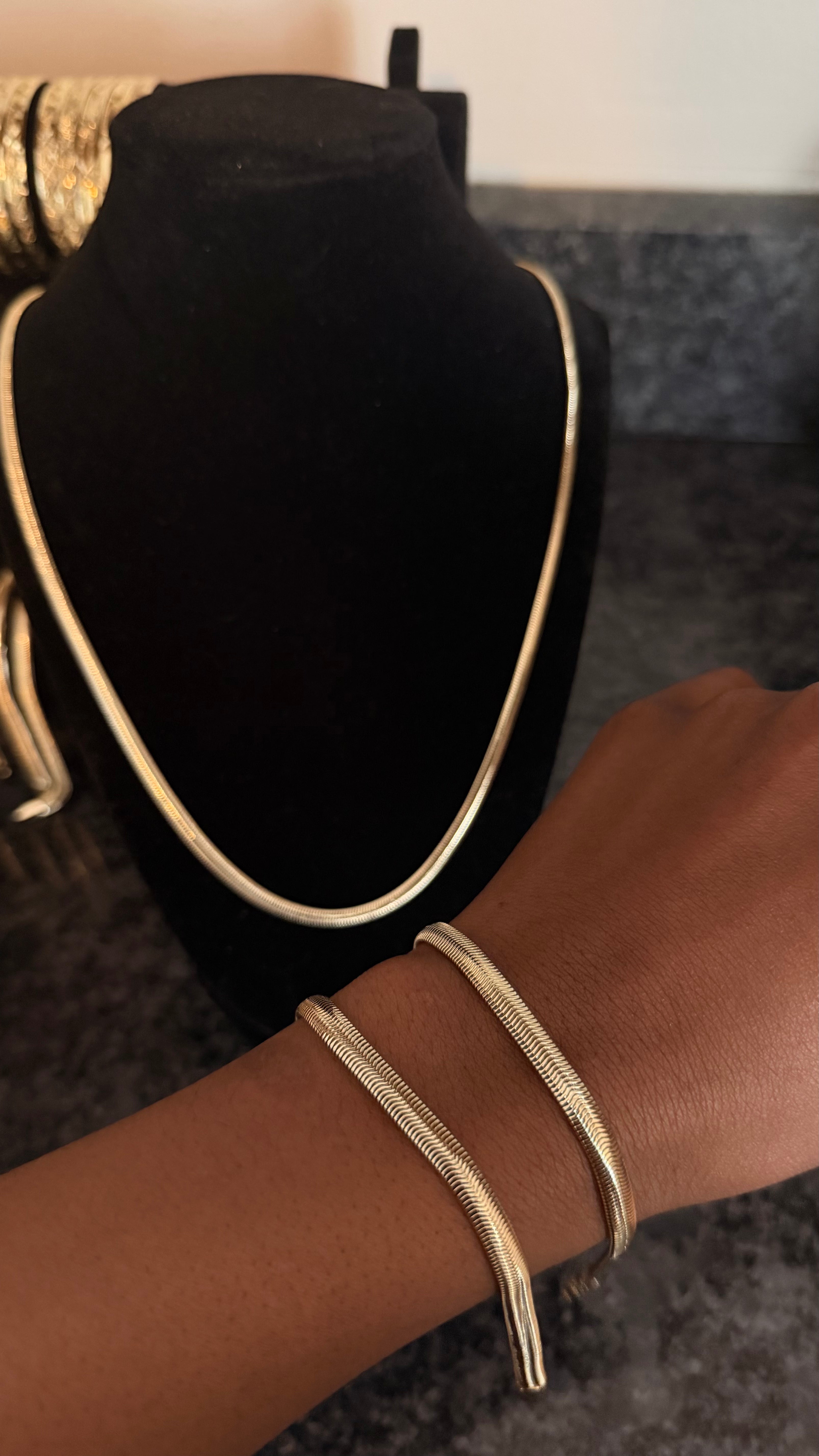 gold-filled herringbone bracelet  image 0