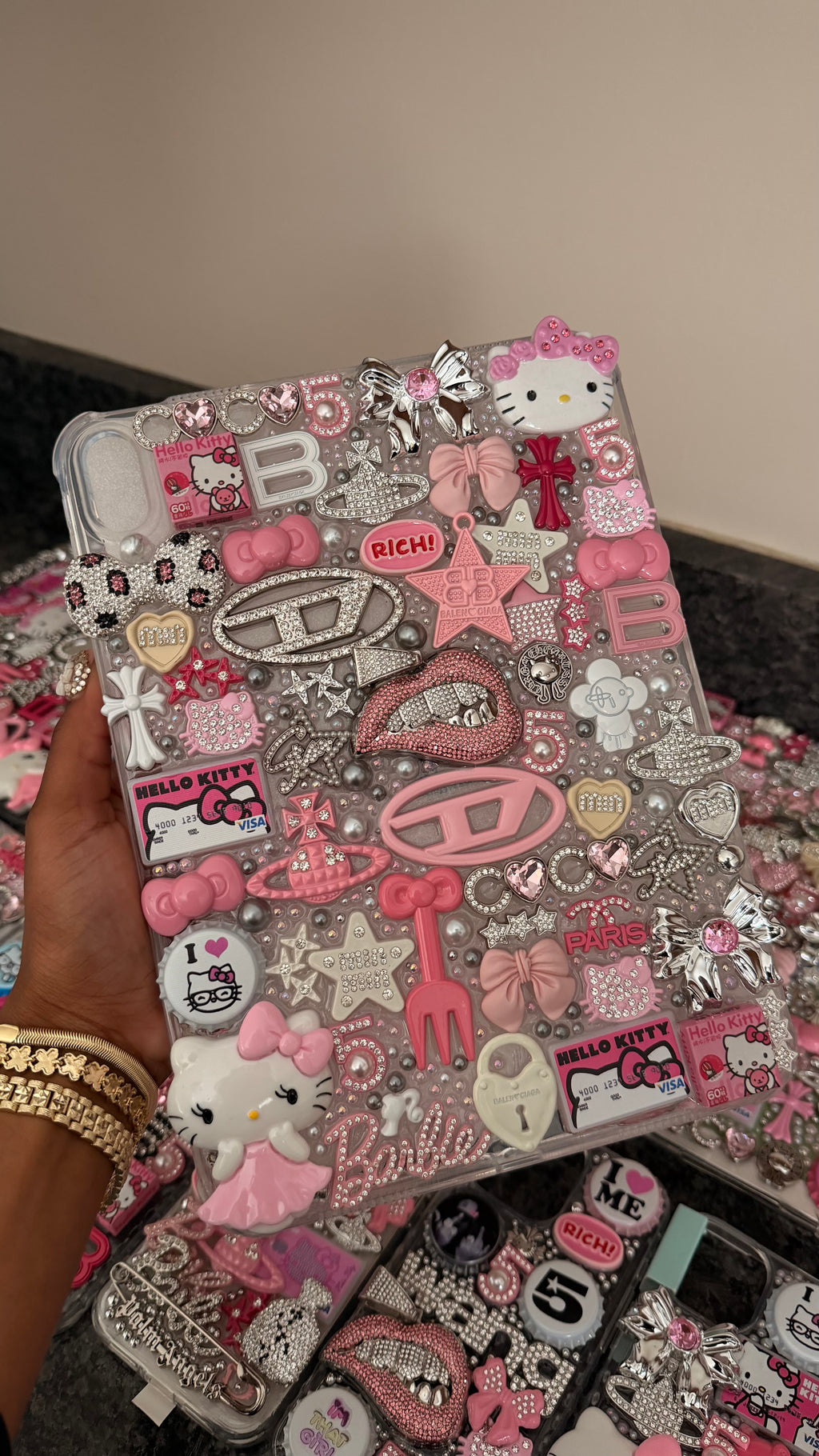 designer ipad junk case