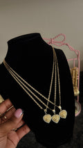 nugget heart necklace image 0