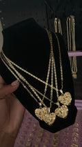 xl nugget heart necklace image 0