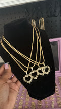 rollie heart pendant + rope chain image 0