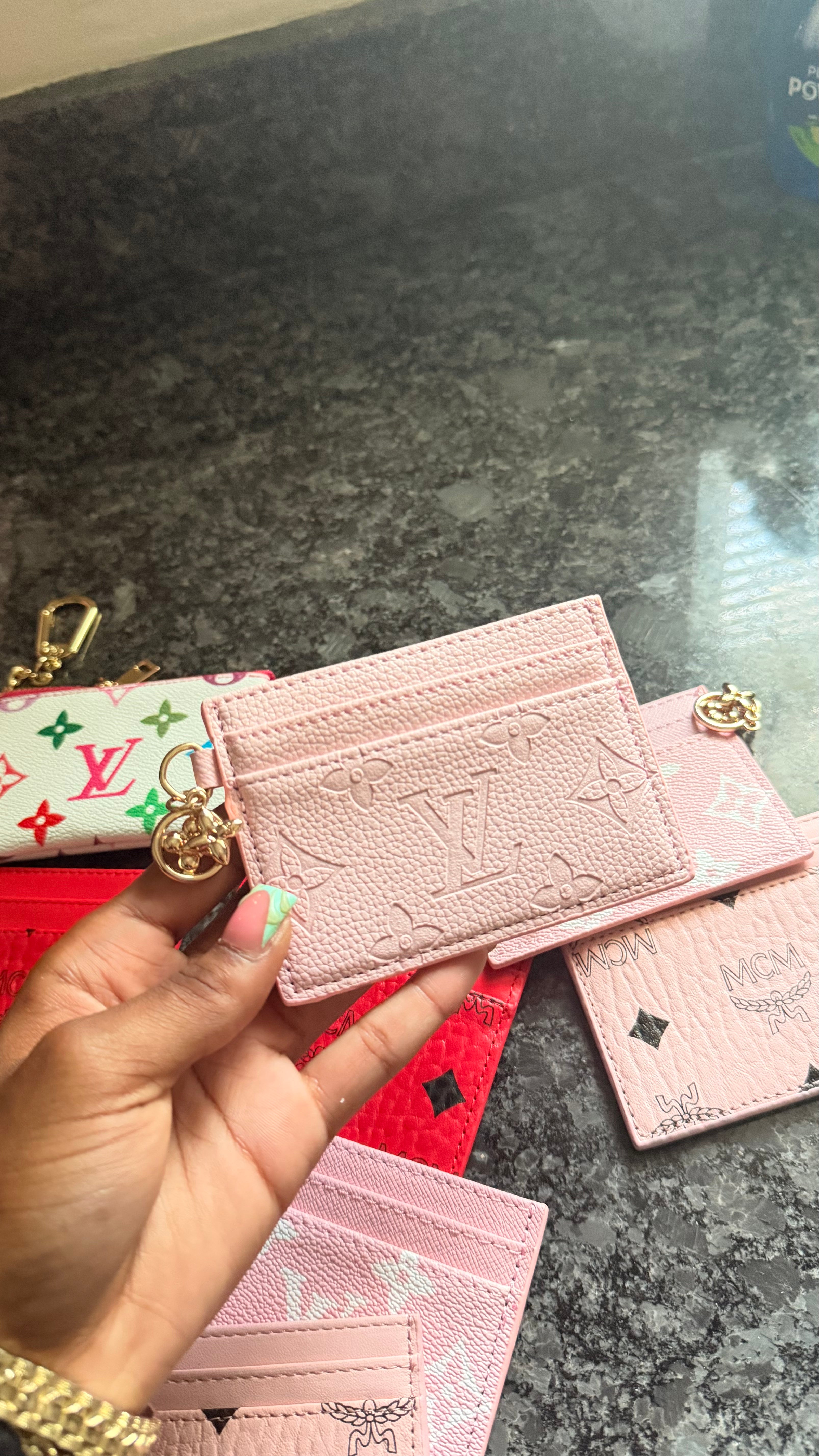 pink designer cardholder image 0